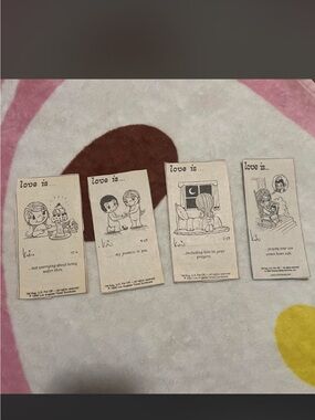 Love is Comic Strip Art Prints - Set of 4 Kim